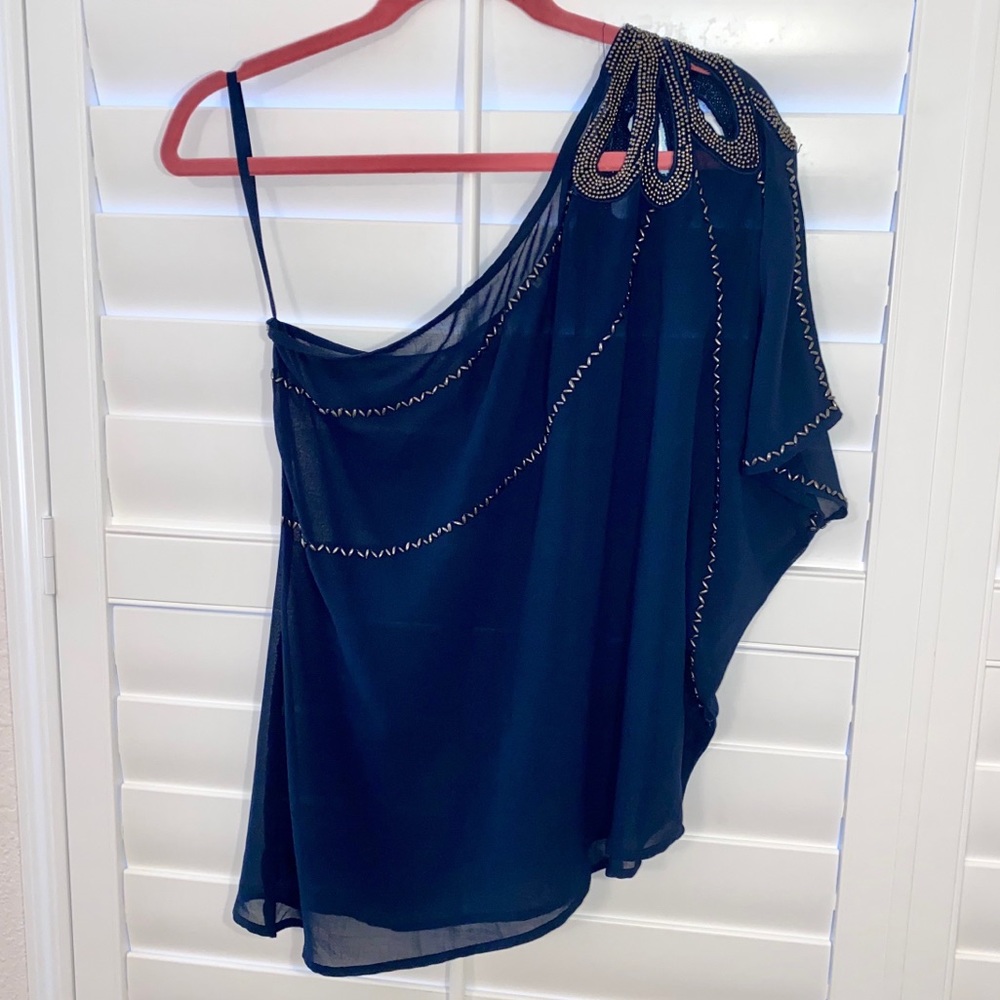 One Shoulder Top. Size Small